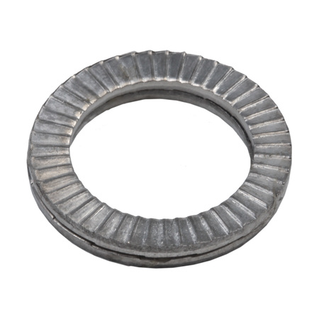 G.L. HUYETT Wedge Lock Washer, For Screw Size 1/4 in 316 Stainless Steel, Plain Finish TEC-0250SS
